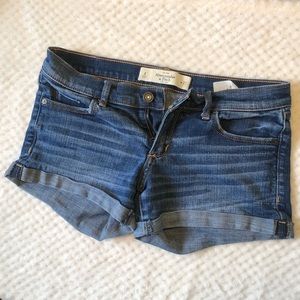 Abercrombie and Fitch Blue Jean Shorts